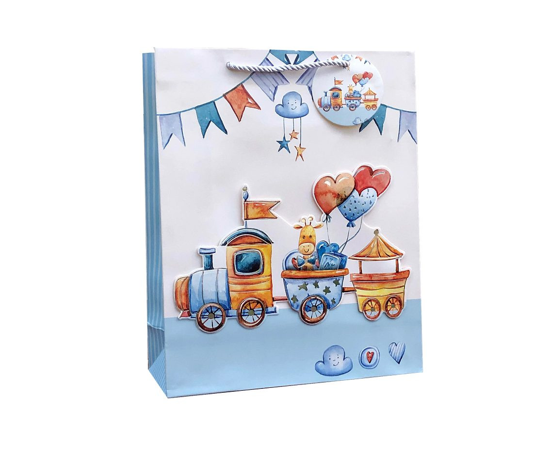 Gift bag A4 Dots 26x32x12cm, mix 1 pc